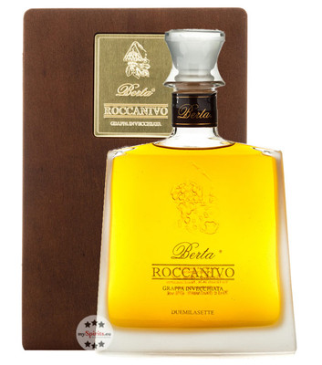 Distillerie Berta Roccanivo Grappa Invecchiata / 43 % vol / 0,7 Liter in Holzbox