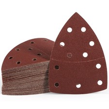 60PCS 105x152mm 15Hole Mouse Sandpaper Sheet P40/60/80/120/180/240 Assorted Grit