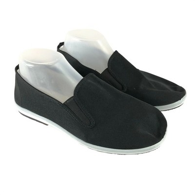 Womens Espadrille Flats Canvas Slip On Black Basic Size 40 US 8