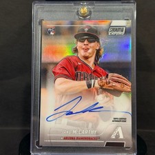 Jake McCarthy 2022 TOPPS STADIUM CLUB CHROME ON CARD ROOKIE AUTO (RC, AU)?. rookie card picture
