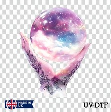Crystal Ball Fantasy UV DTF Sticker - Glass Laptop Tumbler Cup xr962
