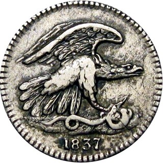 1837 New York City Hard Times Token Feuchtwanger Cent HT 268 6 I