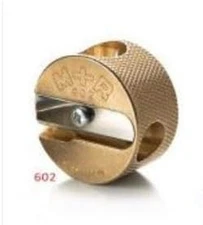 (M+R) Brass Artists Pencil Sharpener - Choose from 4 Shapes! Made in Germany - F
