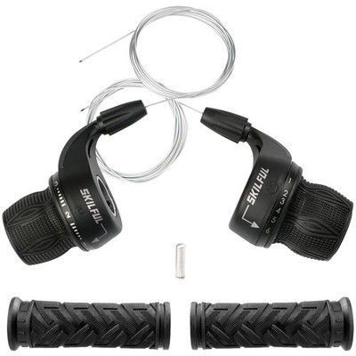 18-Gang Fahrrad Schalthebel 3x6 Revoshifter Set für Rennrad und Mountainbike