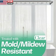 Clear Shower Curtain Liner with 3 Magnets, 72X72 Premium Flexible Sturdy Plastic