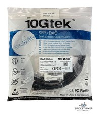NEW - 2 Pack - 10GTEK CAB-10GSFP-P3M 10GBase-CU DAC 3M 30AWG SFP Twinax Cable