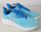 Hoka One One Womens CLIFTON 10 Skyward Blue Running Sneakers Sz 11D WIDE