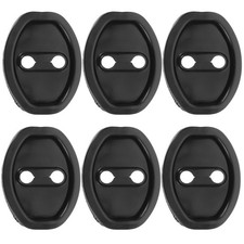 6 Pcs Car Door Lock Protective Pads Silicone Door Latch Shock Absorption