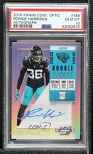 2018 Contenders Optic Rookie Ticket Ronnie Harrison #189 PSA 10 GEM MT Auto n0c