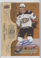 2018-19 Engrained Rookies Troy Terry (2019-20 Upper Deck Update) #91 Auto a4m