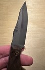 Half Face Blades Field Knife Jr - Walnut w/Turquoise & Mosaic Pins  — photo 9