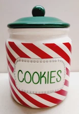 IQ Accessories Candy Cane Christmas Cookie Jar
