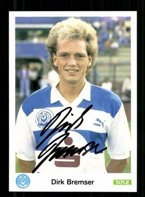 Dirk Bremser Autogrammkarte MSV Duisburg 1989-90 Original Signiert+56