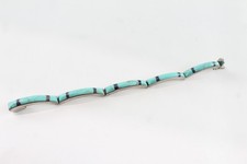 Escorcia Mexico Sterling Silver Bracelet Turquoise Lapis Inlay Panel (25g)