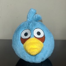 2010 Angry Birds Blue Jay Bird Rovio Plush 8  Stuffed Animal Plush NO SOUND