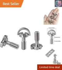 3PCS 1/4-20 Thread D-Ring Stainless Steel Camera Fixing Screws, D Shaft Quick...