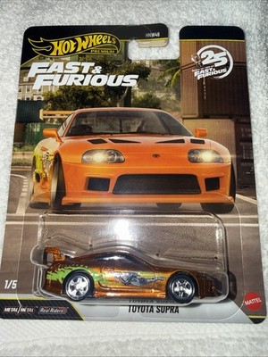2026 HOT WHEELS PREMIUM FAST & FURIOUS 25YR 1/5 TOYOTA SUPRA CHASE