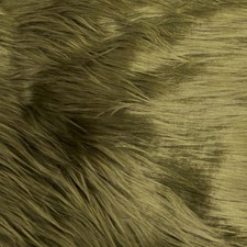 Eden DARK OLIVE GREEN Shaggy Long Pile Soft Faux Fur Fabric for Fursuit, Cospla