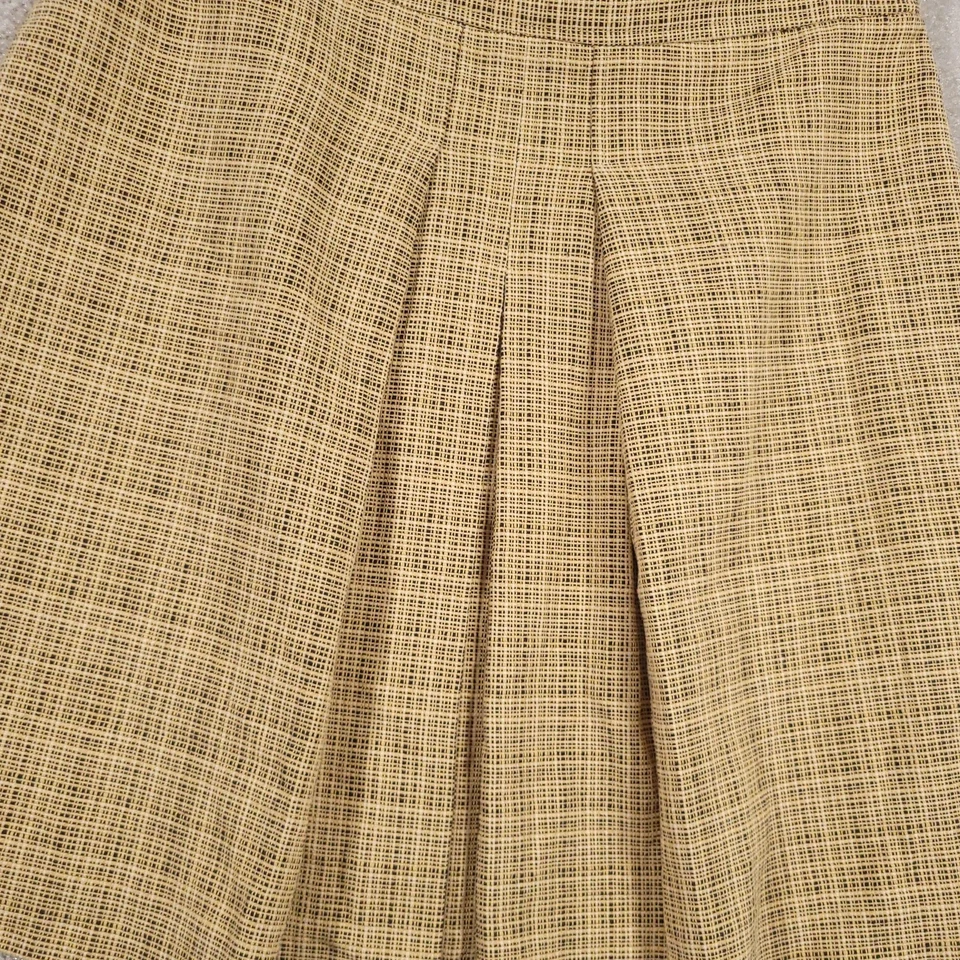 Evan-Picone Skirt Womens 8P Plaid Pleated A-Line Lined Petite Classic Career - Image 4 of 4