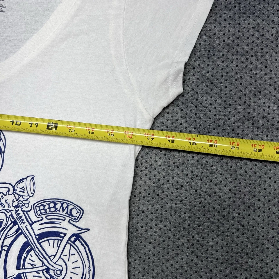 Camiseta feminina vintage Y2K Betty Boop American Girl motocicleta desenho animado motociclista GG - Imagem 4 de 4