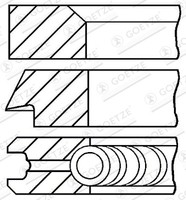 08-142400-00 Goetze Engine Kolbenringsatz FüR Alfa Romeo,Fiat,Lancia