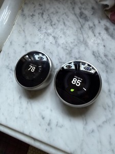TWO Google Nest Thermostats, Model 02A 2nd GEN Programmable Unit Thermostat