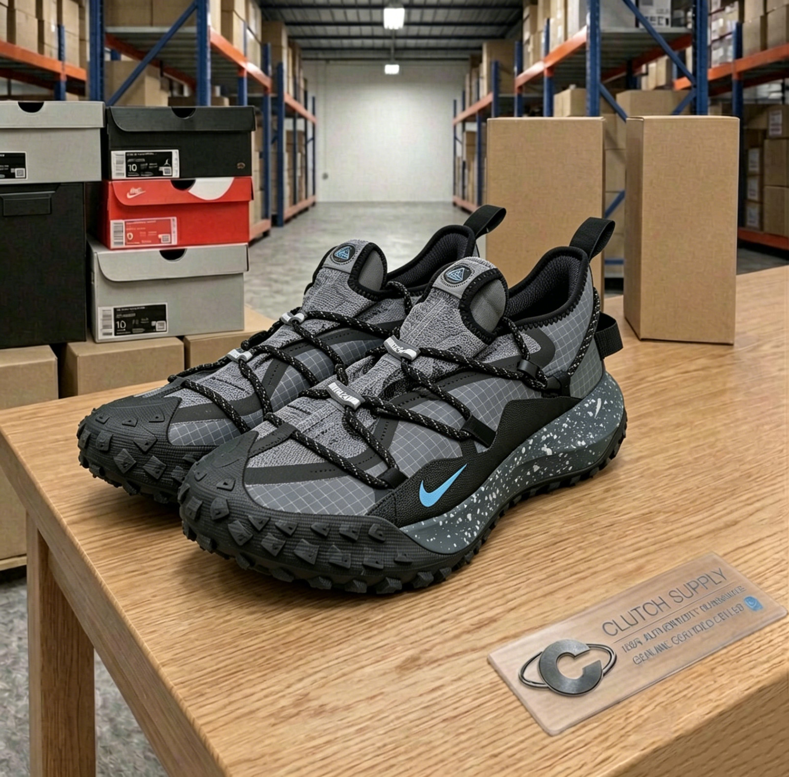Nike Acg Mountain Fly Low Gore Tex Se Dark Grey Black - IB7328-002 New Authentic