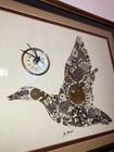 Steam Punk Mallard Duck Art- Old Watch Part- Signed Girard- Clock Works — photo 1