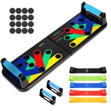 Push Up Board for Men   20 in 1 Detachable Fitness Large, Multi Colors