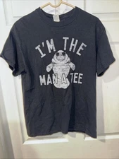 Mens Gilden I'mThe Man A Tee T Shirt Size Medium Black
