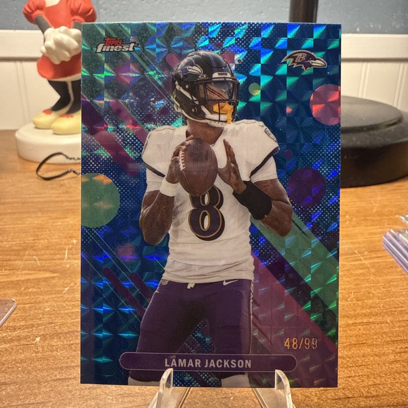 2025 Finest Common Lamar Jackson #47 Blue /99 