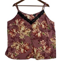 Torrid Women s Camisole Women s SZ 2X Chablis Lace Trim Covered Buttons NWOT