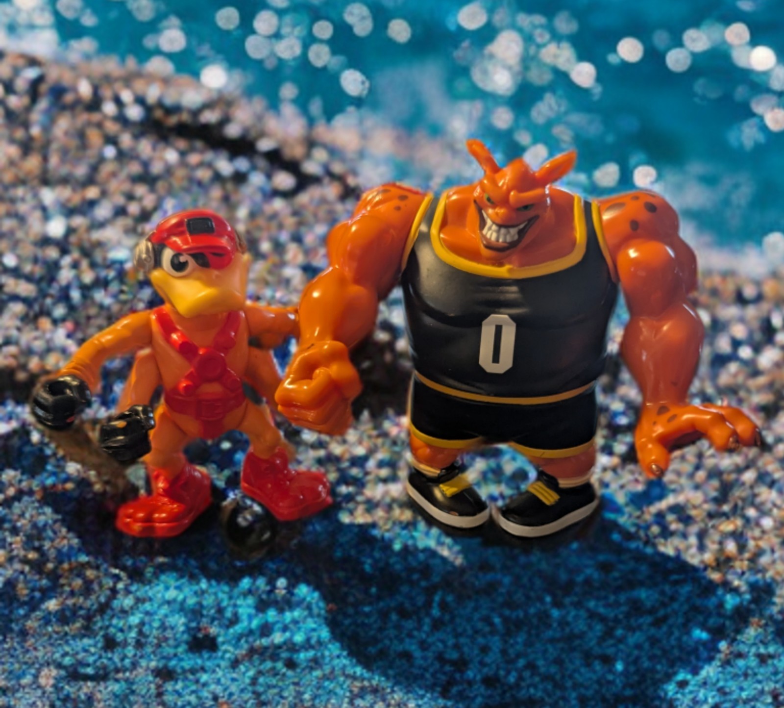 Space Jam 1996 Monstars Figures Dead-Eye Duck & Pound Alien Orange Warner Bros