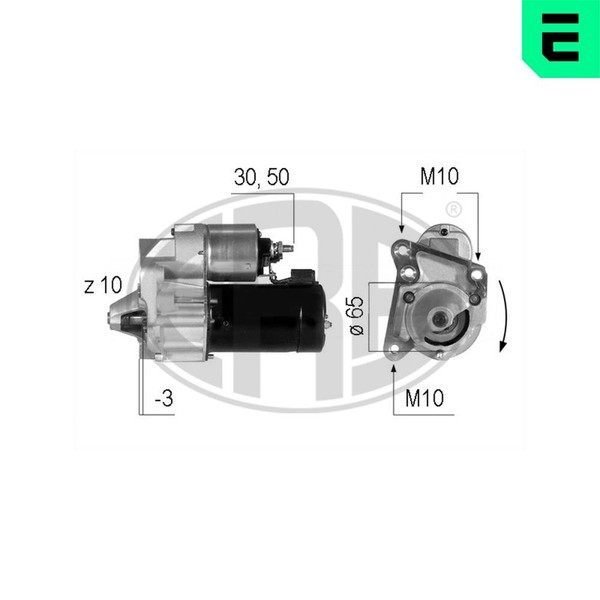 Anlasser Starter ERA 220045A FüR Renault 12V 19 2 Chamade Super Clio 1 Megane 21-image