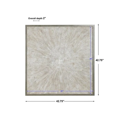 Uttermost Mesmerize Firwood and Plastic Abstract Hand Painted Art in Beige/White - Picture 8 of 8