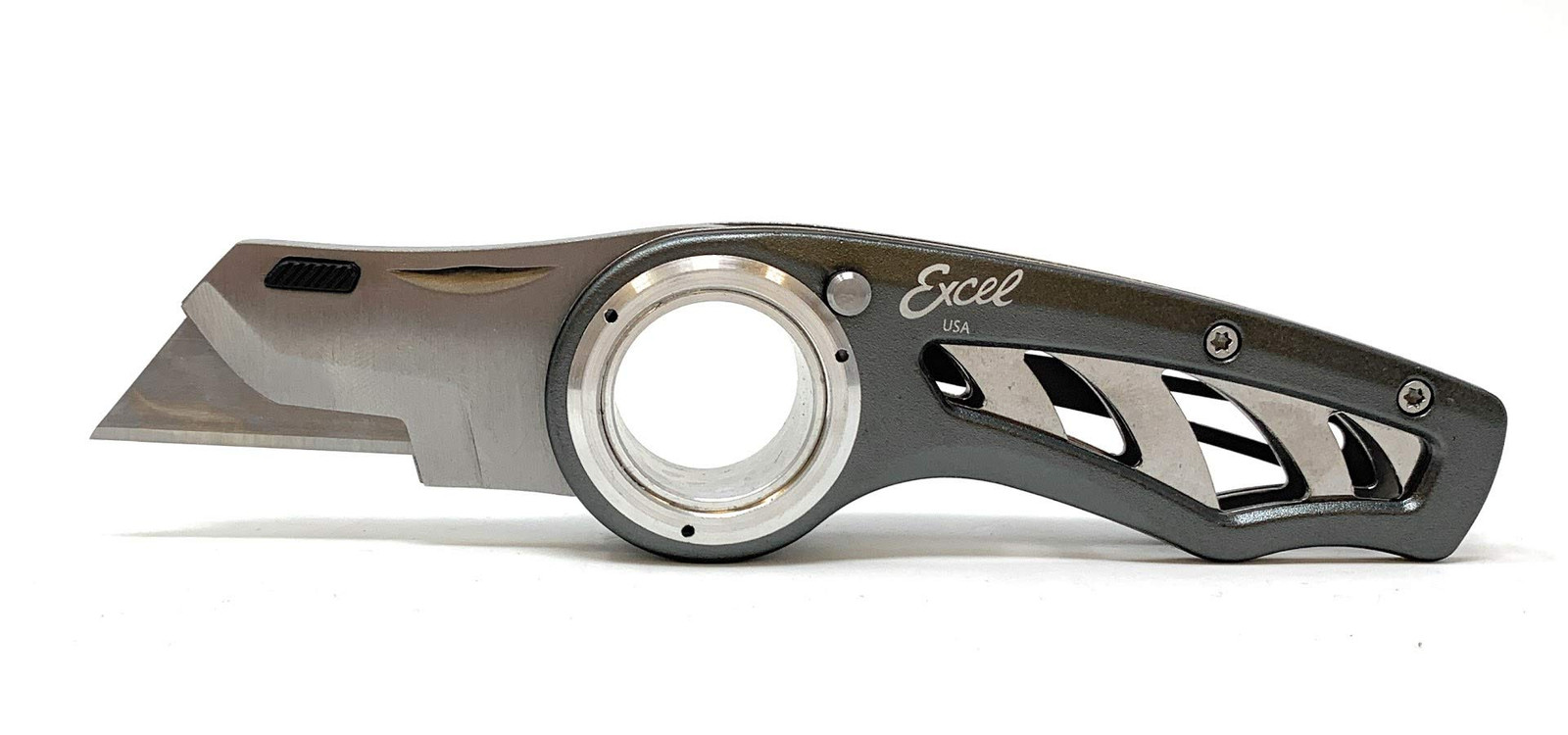 Revo Folding Pocket Utility Knife - Aluminum Body Heavy Duty Box Cutter with ...