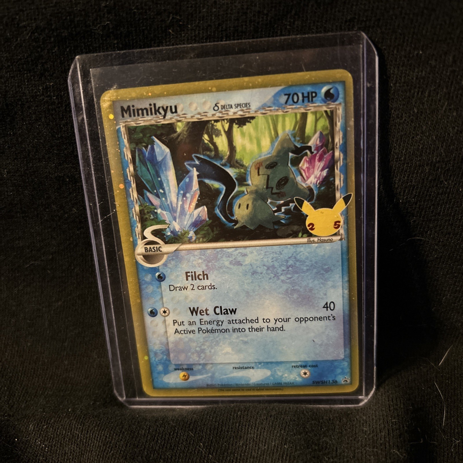 Mimikyu ⭐️ SWSH136 Holo Promo SWSH Black Star 2019 Pokemon NM