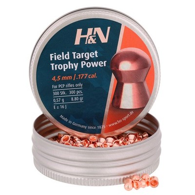 H&N Field Target Trophy Power Diabolos Kal. 4,5mm 300 Stück Munition