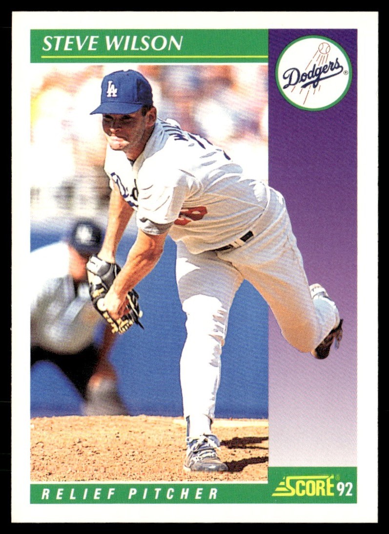 1992 Score Steve Wilson Los Angeles Dodgers #812