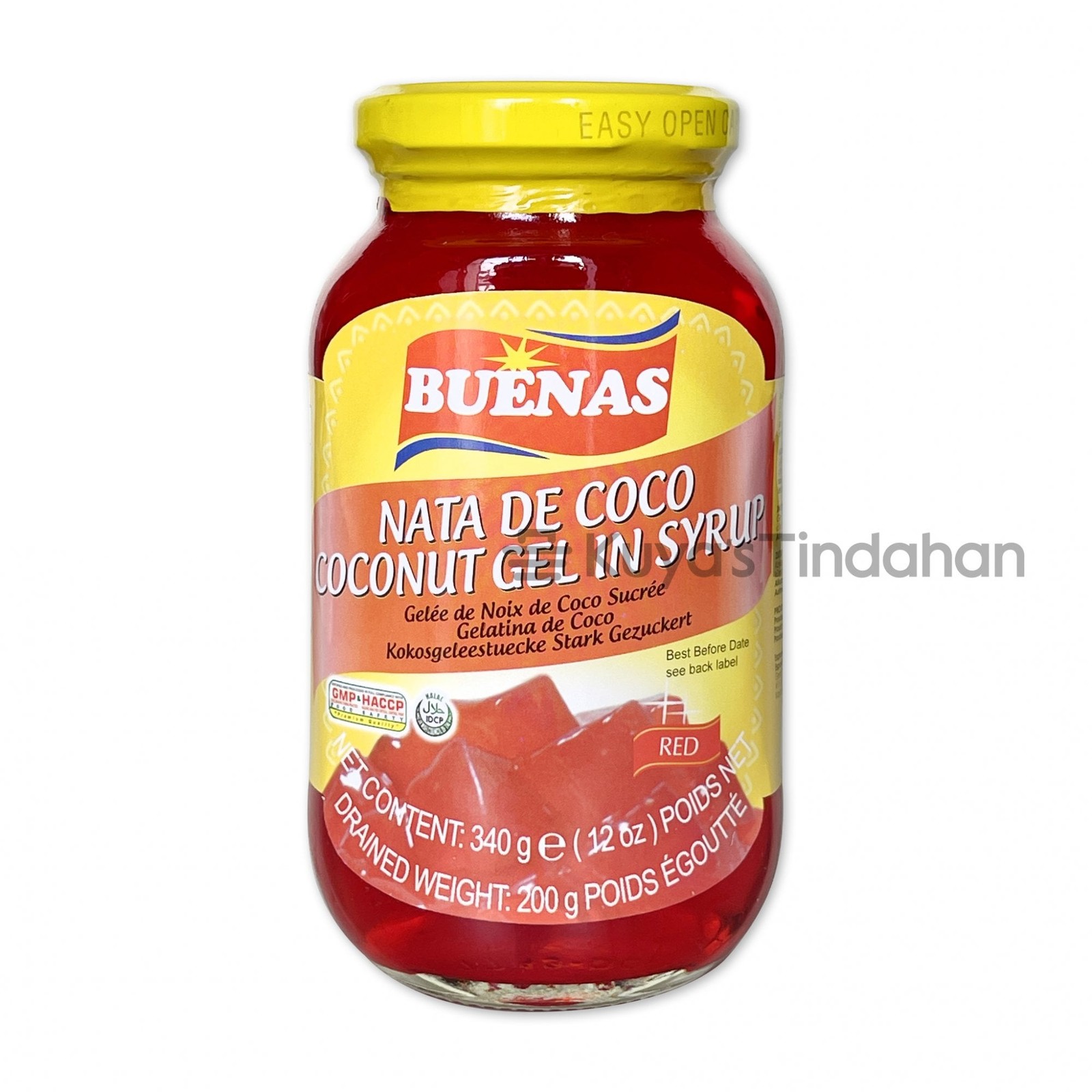 Buenas RED Coconut Gel 340g (Nata de Coco)
