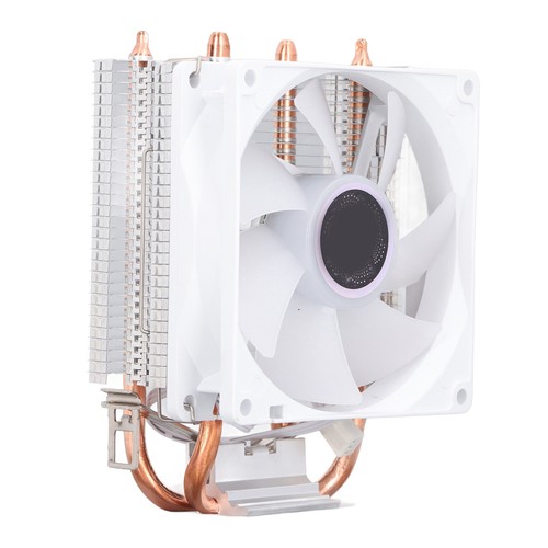CPU Cooling Fan 3.5in 2 Heat Pipes 3pin 12VDC 2000RPM Hydraulic Bearing CPU A CB - Afbeelding 10 van 24
