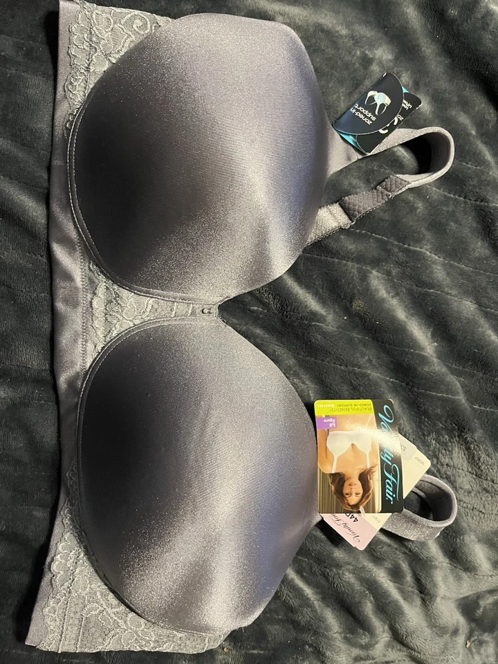 Sujetador Vanity Fair para mujer 44D azul hermosos beneficios suavizado inalámbrico 71371 Foto 2 de 4