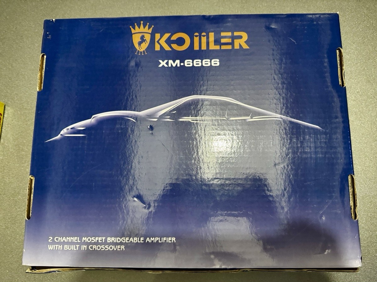 KOIILER AMPLIFIER 2 CHANNEL BRIDGEABLE 420 WATT XM-6666 for sale