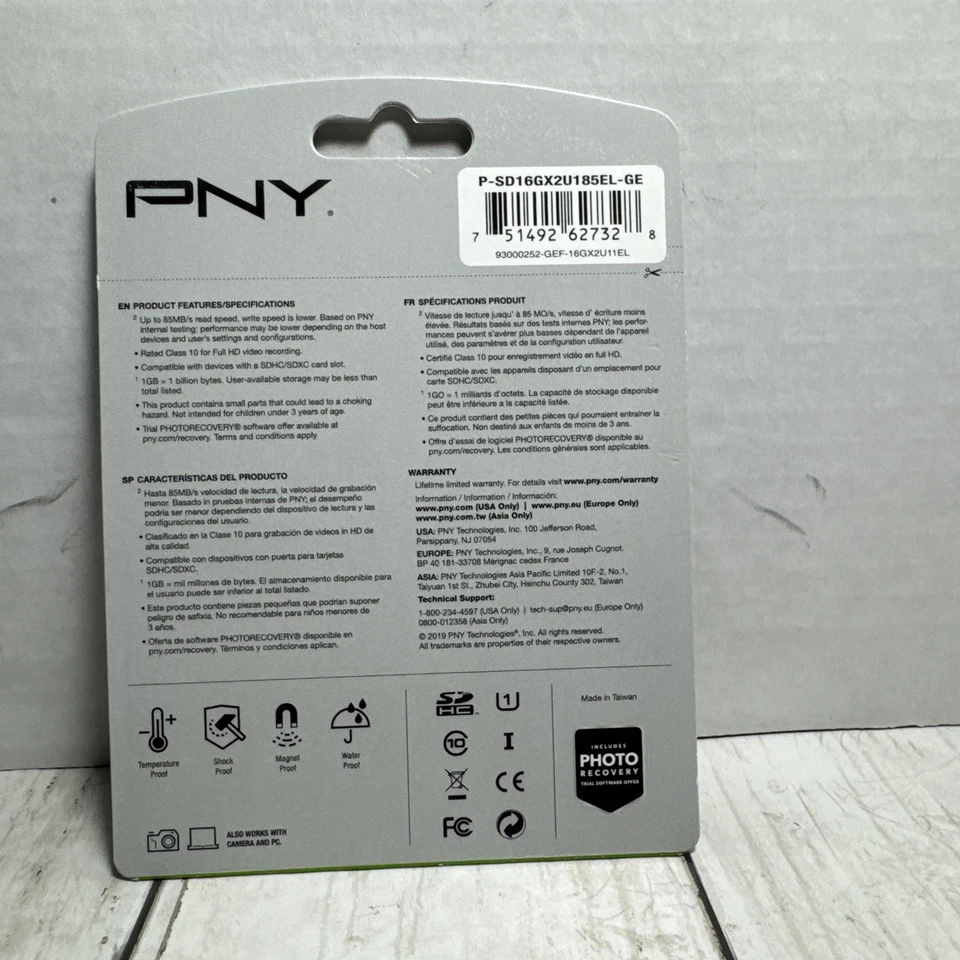 PNY 16GB SDHC Flash Card 2-pk Elite 85 MB/s - Image 4 of 4