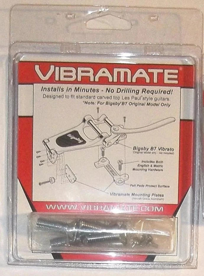 Cordal cromado Bigsby® B7 y vibramate V7-LP~6" a la línea central de STP~EE. UU.~Nuevo Foto 3 de 4
