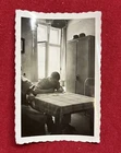 WW2 WWII Original German Military wartime Photo Soldier In Quarters