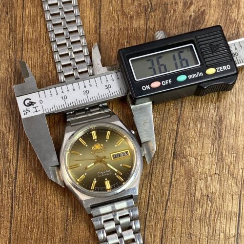 Orient Crystal AAA Braun Vintage Automatik 21 Jewels Japan Herrenuhr - Bild 19 von 23
