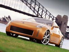 Cars 2001 350z concept Desk Mat Stitched