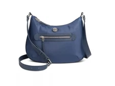 GIANI BERNINI nylon medium hobo shoulder bag -NAVY BLUE