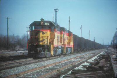 B&O 4115 COAL (BALTIMORE & OHIO - CHESSIE) --- Original Slide T2-10
